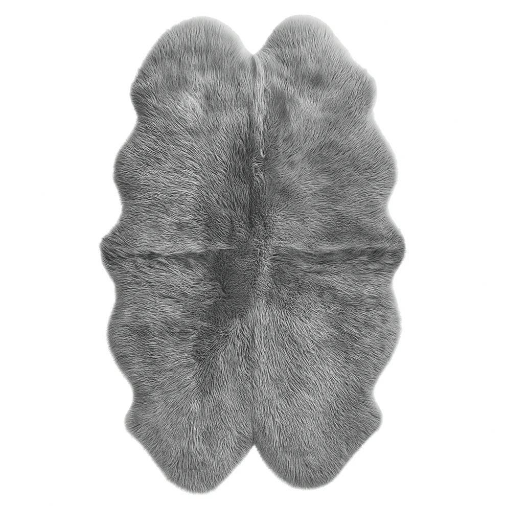 New Zealand Grey Sheepskin Rug & Throw