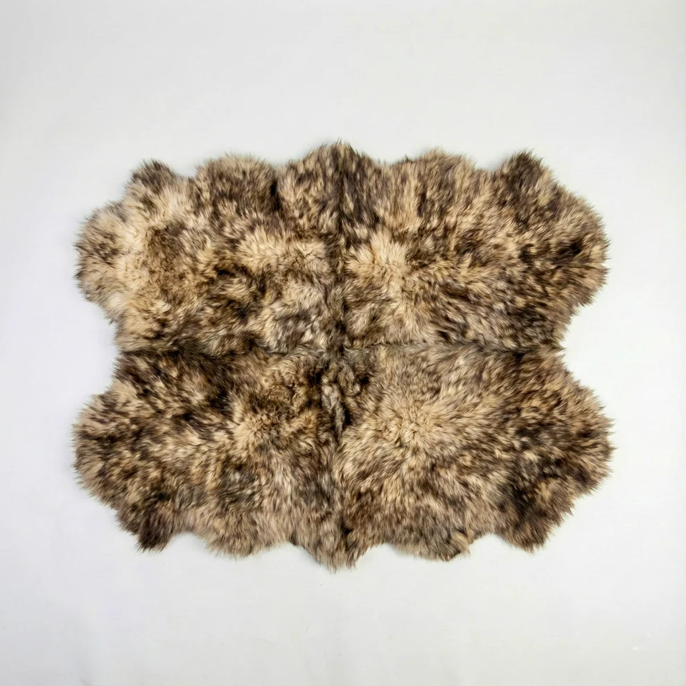 New Zealand Light Red Fox Sheepskin Rug & Throw