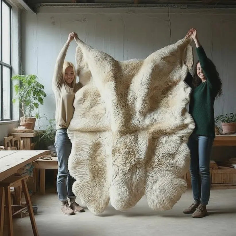 Luxurious Natural Sheepskin, Ivory