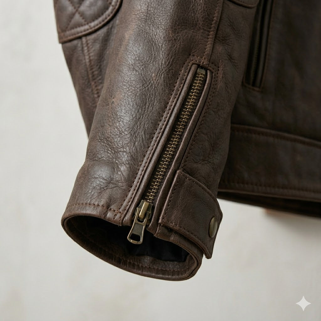 Men's Café Racer Leather Jacket