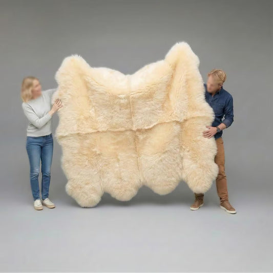 ON SALE Lite Champagne Sheepskin Rug Gift for Living Room