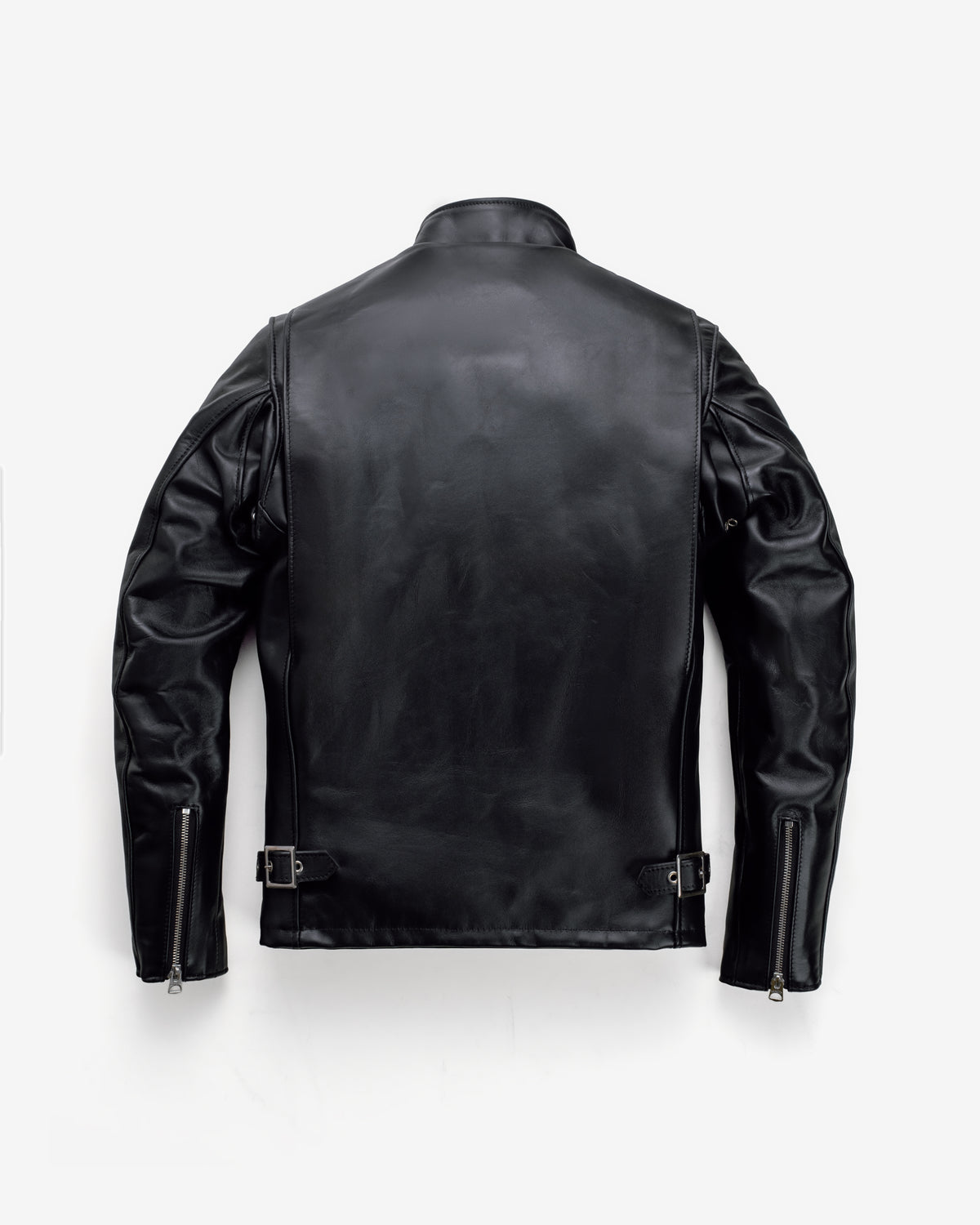 Men's Classic Black Leather Café Racer Jacket