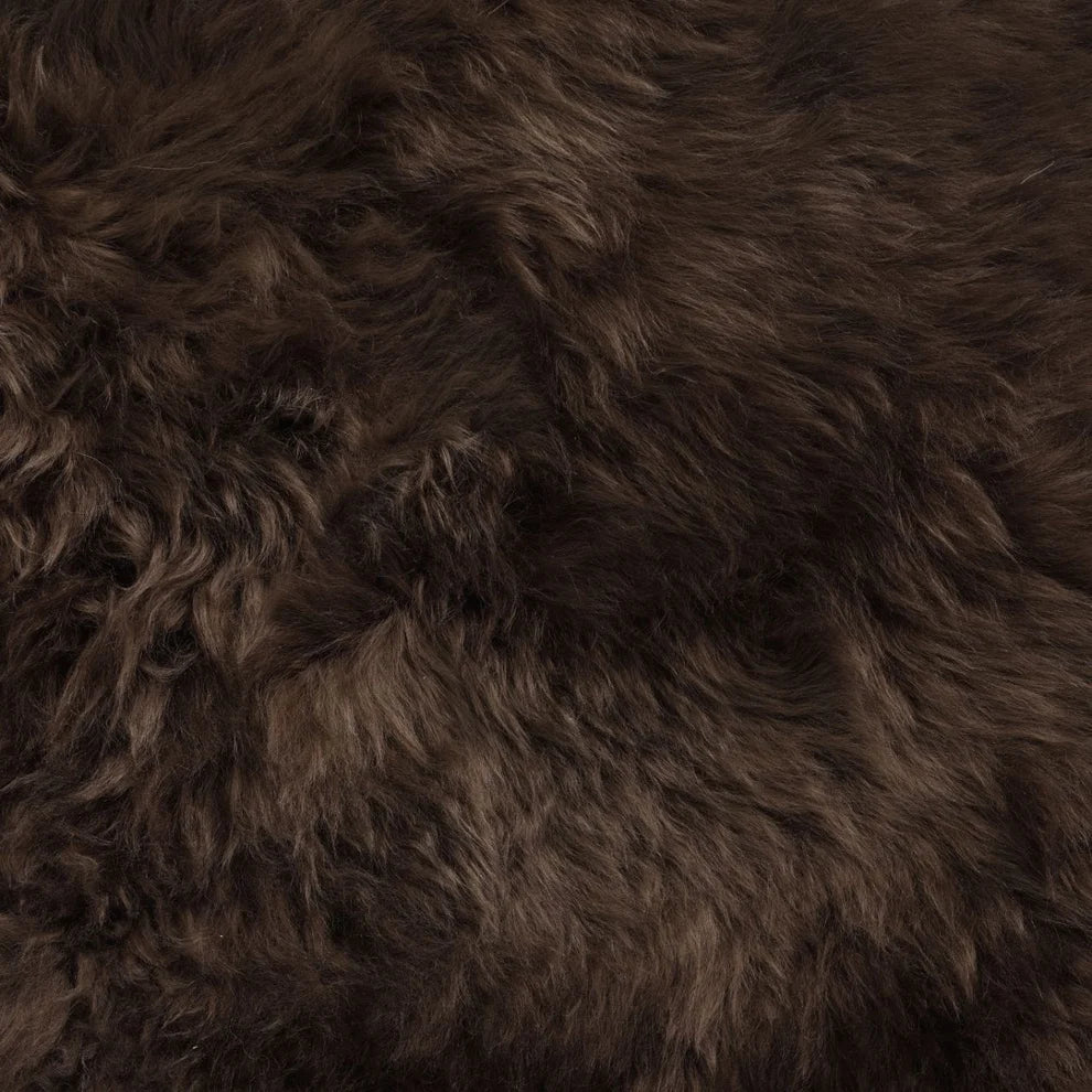 New Zealand Dark Chocolate Sheepskin Rug & Throw