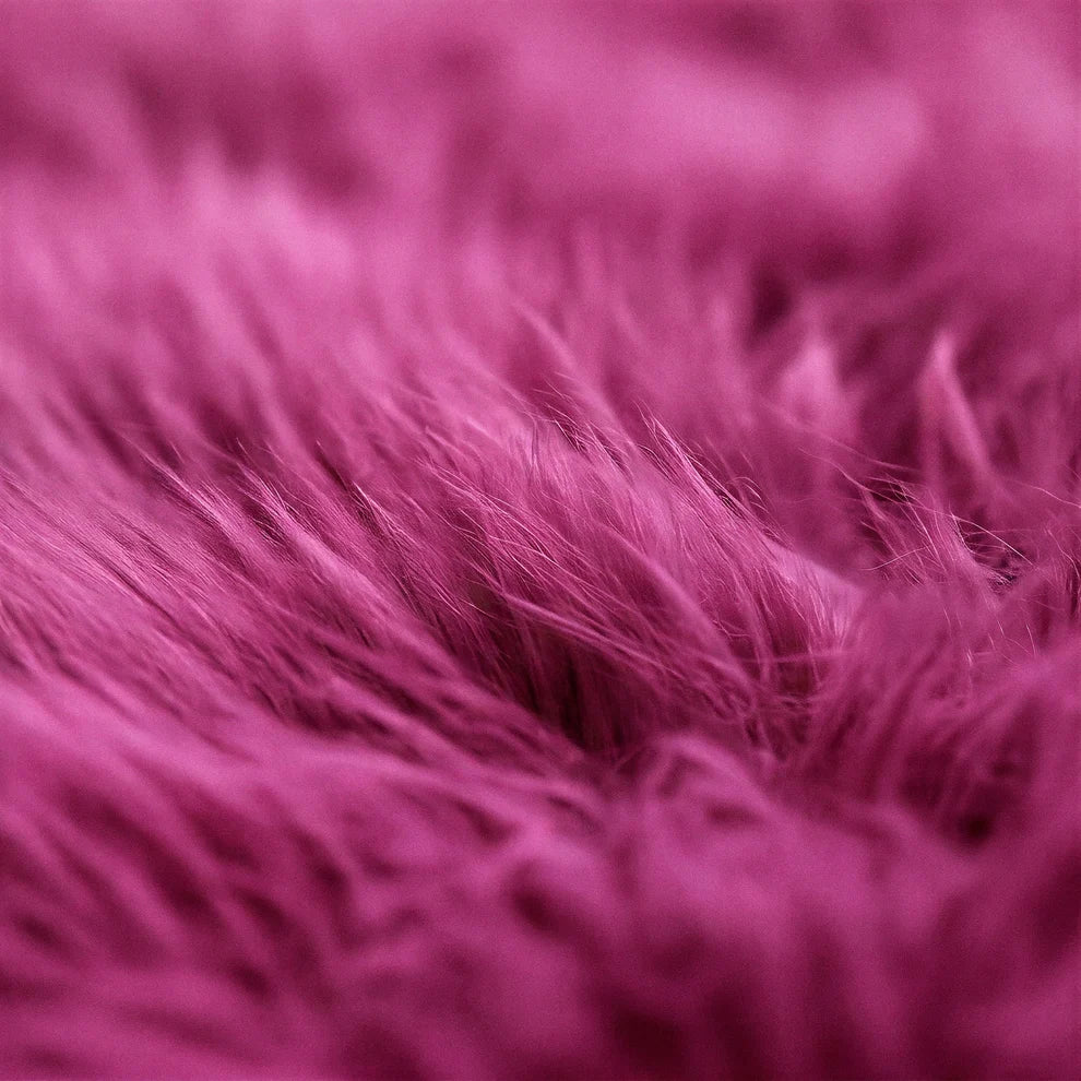 New Zealand Fuchsia Sheepskin Rug & Throw