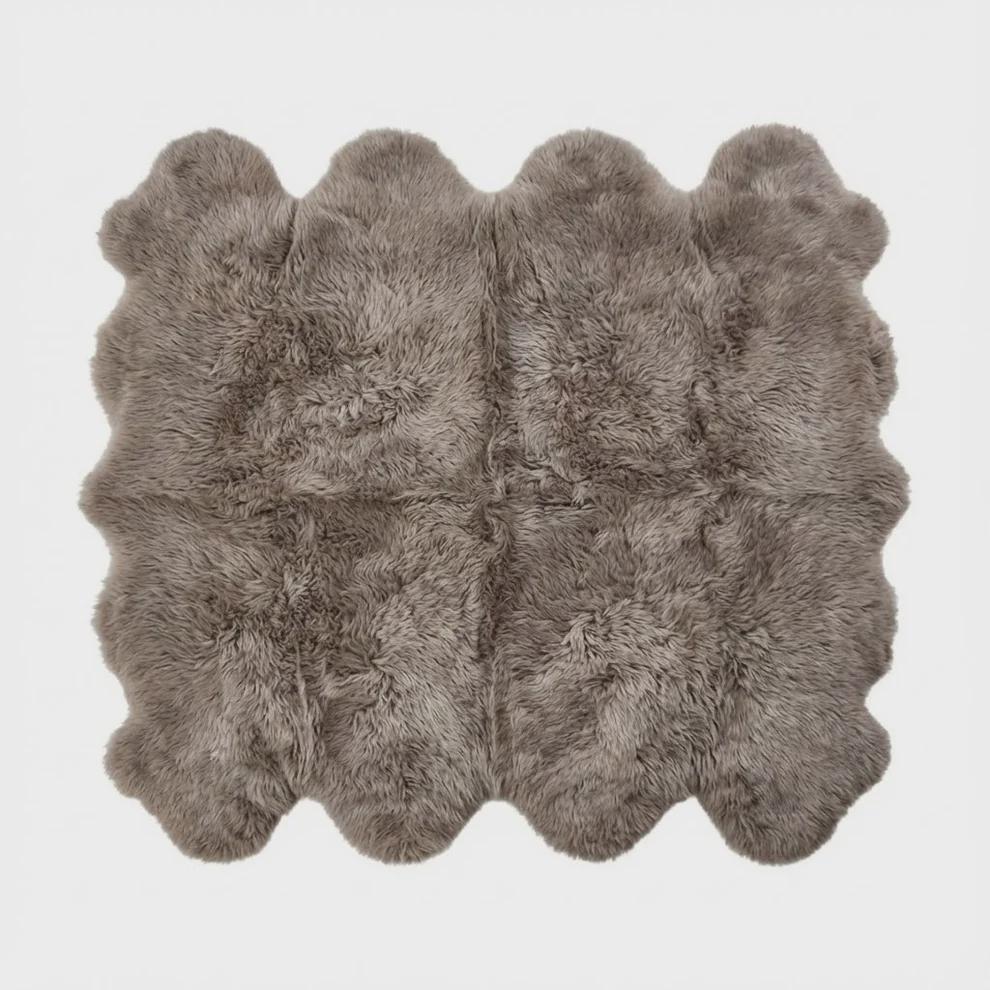 Natural Brown Sheepskin Rug