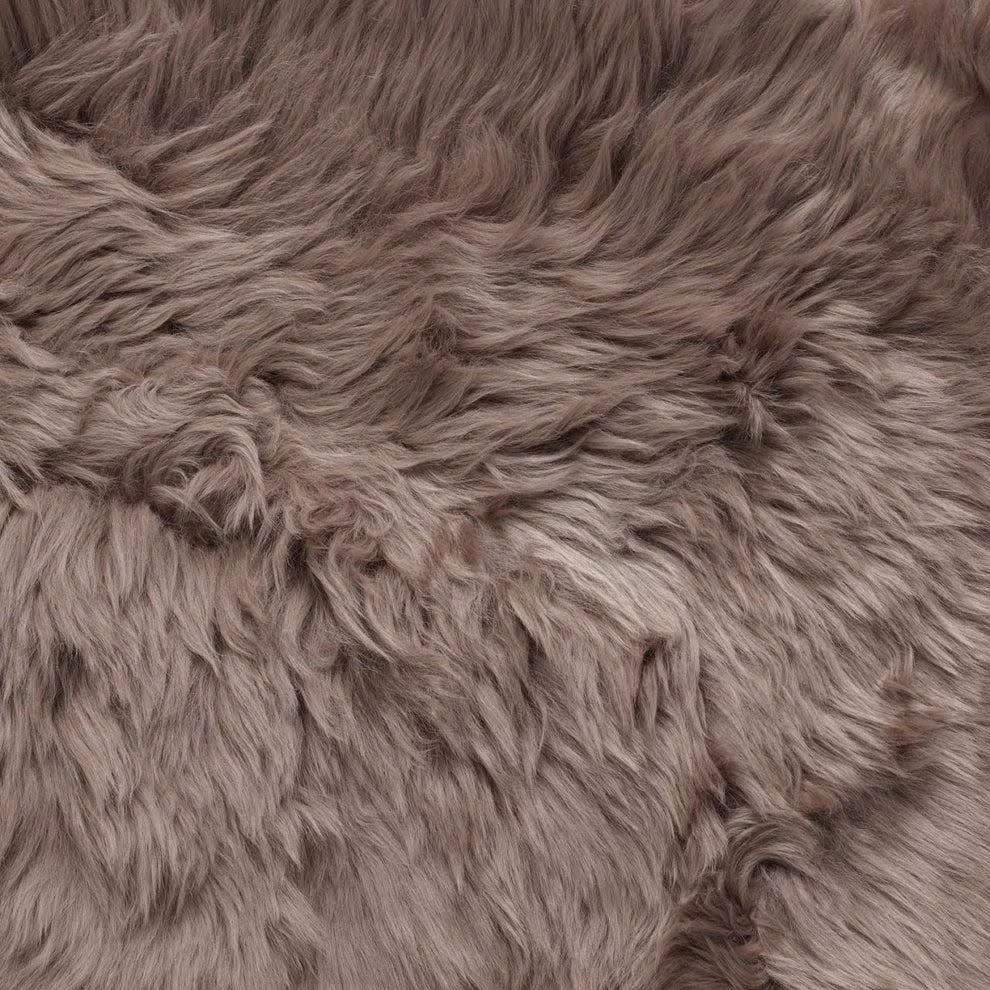 Natural Brown Sheepskin Rug