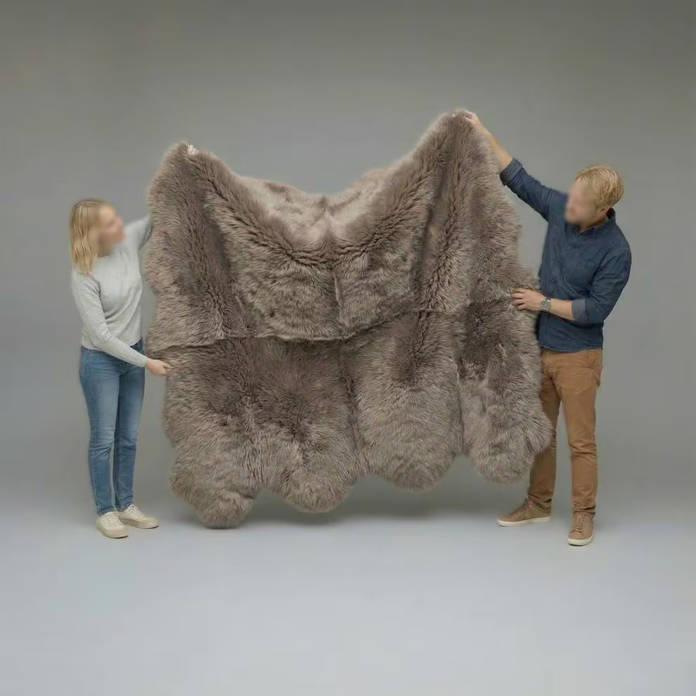 Natural Brown Sheepskin Rug