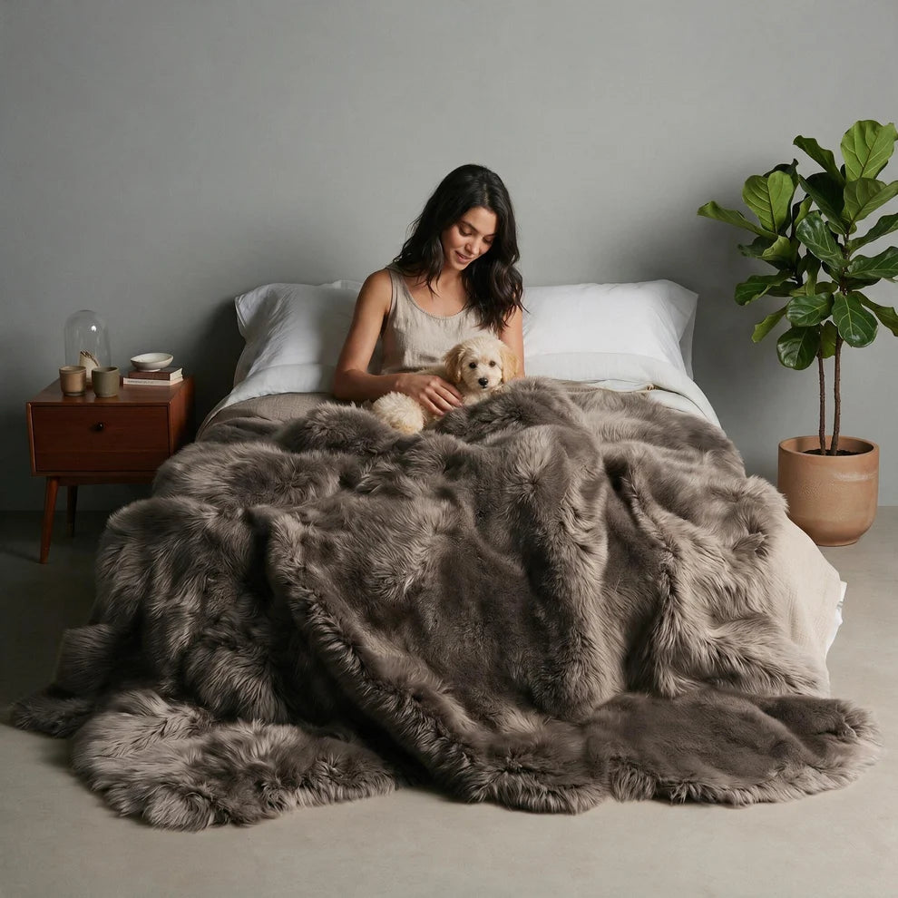 New Zealand Vole Sheepskin Rug & Throw