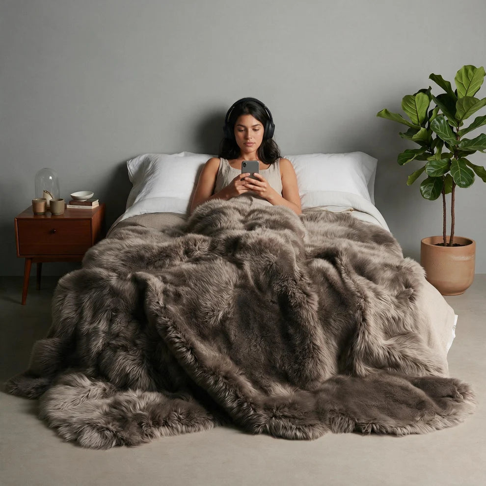 New Zealand Vole Sheepskin Rug & Throw